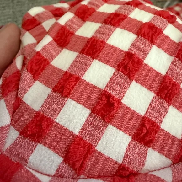 Red Plaid Underwire Bikini Set - Picture 4 of 4